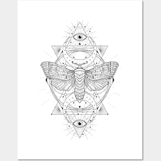 Satin Moth | Sacred Geometry Posters and Art